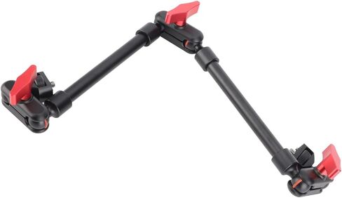 Pomya 22 Inch Articulating Arm with Double Ballhead, MultiAngle Adjustment for LED Light, Microphone, Camera - All Aluminum Construction with 1/4in Screw in Kuwait