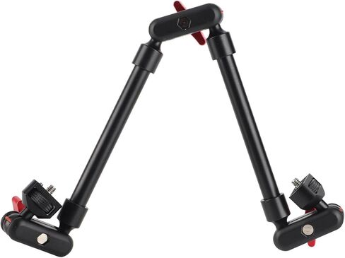 Pomya 22 Inch Articulating Arm with Double Ballhead, MultiAngle Adjustment for LED Light, Microphone, Camera - All Aluminum Construction with 1/4in Screw in Kuwait