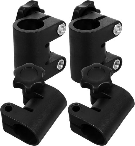 DOITOOL 4pcs Adjustable Light Stand Mount Adapter Clamp with Quick Release Knob 25mm to 22mm Telescopic Mounting Hardware for Studio and Outdoor Photography in Kuwait