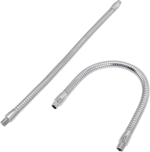 Housoutil 2pcs 300mm مرنة معقوفة الذراع LED ضوء القطب الخيوط المعدنية لملحقات مصباح مكتب DIY مع دعم التركيب العالمي in Kuwait