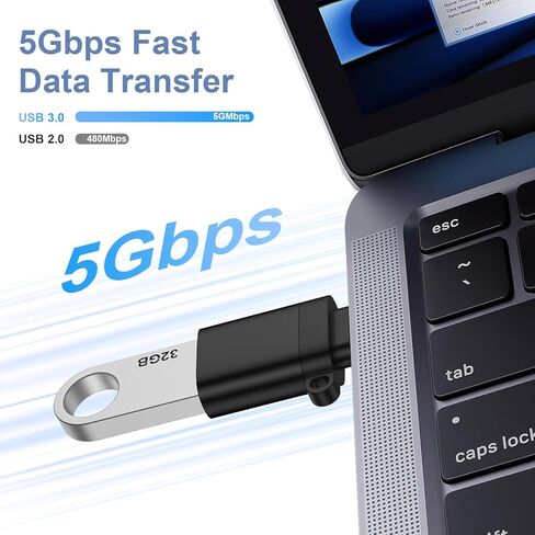 محول USB إلى USB C لهاتف iPhone 17e 17 Pro Max 17 Pro 17 16، 3 عبوات من النوع C ذكر إلى أنثى OTG محول نقل البيانات والشحن لجهاز Samsung Galaxy S26 Ultra S26+ S26 Notebook، MacBook، Surface، Dell، XPS in Kuwait