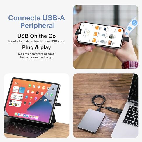 محول USB إلى USB C لهاتف iPhone 17e 17 Pro Max 17 Pro 17 16، 3 عبوات من النوع C ذكر إلى أنثى OTG محول نقل البيانات والشحن لجهاز Samsung Galaxy S26 Ultra S26+ S26 Notebook، MacBook، Surface، Dell، XPS in Kuwait
