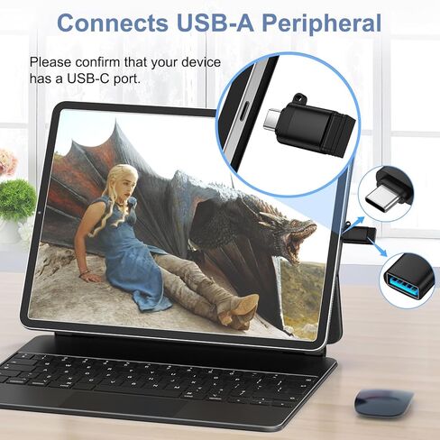 محول USB إلى USB C لهاتف iPhone 17e 17 Pro Max 17 Pro 17 16، 3 عبوات من النوع C ذكر إلى أنثى OTG محول نقل البيانات والشحن لجهاز Samsung Galaxy S26 Ultra S26+ S26 Notebook، MacBook، Surface، Dell، XPS in Kuwait