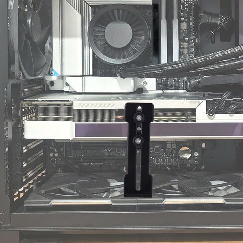 Graphics Card Bracket, Black Aluminum Alloy GPU Support Holder with Screws & Sponge Adjustable GPU Anti-Sag Stand Mount for PC Gaming Computer Setup in Kuwait
