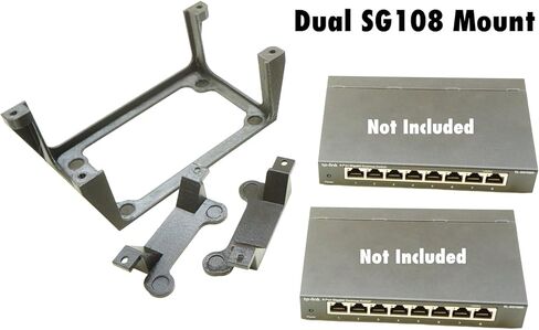 Double Wall Mount Dual for TP-Link TP-SG108 & TP-SG108E Network Switch TL-SG108S in Kuwait