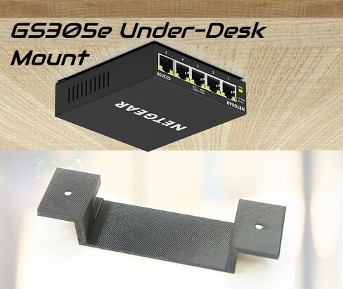 Under Desk Mount for NetGear GS305E Network Switch Mounting Bracket in Kuwait