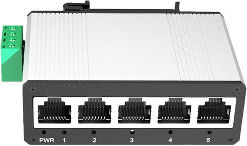 Rugged 5 Port Industrial Aluminum Alloy Enclosure Wide Temp DIN Rails for Harsh Environments Industrial Switcher in Kuwait
