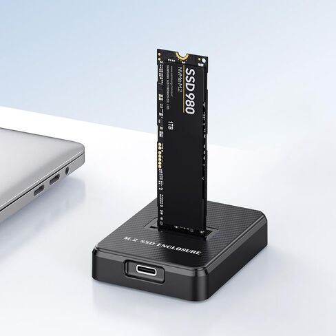 محطة إرساء M.2 NVMe وإلى USB C بروتوكول مزدوج M.2 إلى USB C محول 10 جيجابت في الثانية حاوية SSD خارجية مع USB C 2in1 in Kuwait