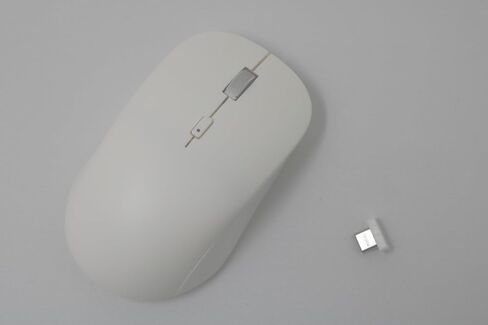 Wireless USB-C Mouse for All Laptops - Comfortable and Compact Design, Optical Sensor, Bluetooth Connectivity, AA Battery Powered, World's Smallest USB-C Receiver - Compatible with All Computers in Kuwait