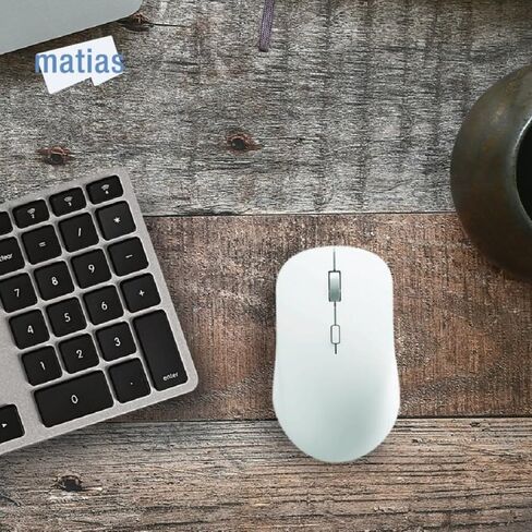 Wireless USB-C Mouse for All Laptops - Comfortable and Compact Design, Optical Sensor, Bluetooth Connectivity, AA Battery Powered, World's Smallest USB-C Receiver - Compatible with All Computers in Kuwait