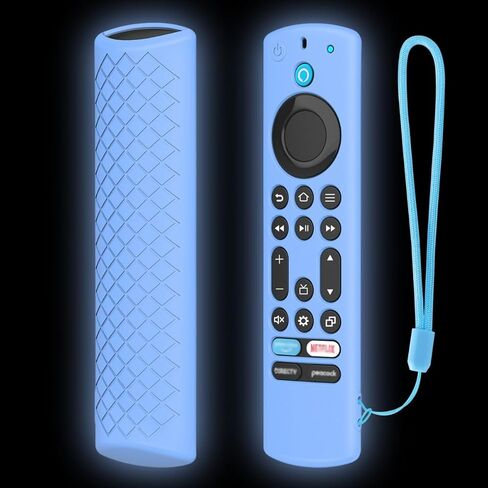 New Silicone Remote Case Compatible with TCL & Hisense PUW-2K19-YKF478 317366 | 50U6HF | 58U6HF | G0401-000212 | G0401-000279 Works for S350F and S450F Series TV's (Glow in Dark Blue) in Kuwait