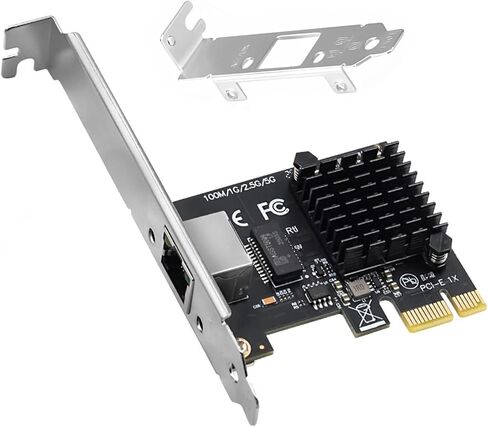 5Gbps Pice Network Card with RTL8126 Controller 5G PCIe Ethernet Adapter for Windows 7/8/10/11 US in Kuwait