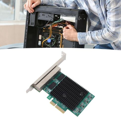 بطاقة شبكة جيجابت PCIe ذات 4 منافذ، وحدة تحكم LAN RTL8125B، محول إيثرنت 2.5 جيجا بايت مع منافذ RJ45 2500 1000 100 ميجا بت في الثانية، لخادم محطة عمل الكمبيوتر المكتبي in Kuwait