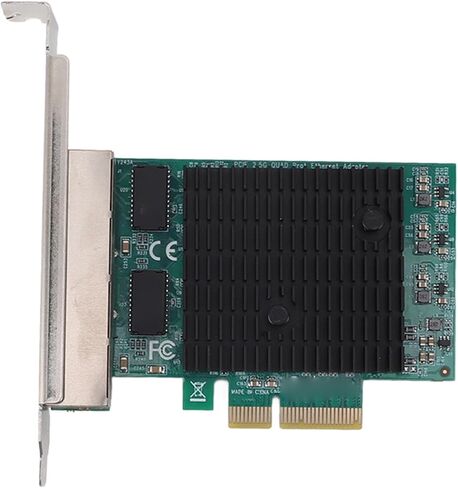 بطاقة شبكة جيجابت PCIe ذات 4 منافذ، وحدة تحكم LAN RTL8125B، محول إيثرنت 2.5 جيجا بايت مع منافذ RJ45 2500 1000 100 ميجا بت في الثانية، لخادم محطة عمل الكمبيوتر المكتبي in Kuwait