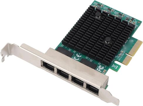 بطاقة شبكة جيجابت PCIe ذات 4 منافذ، وحدة تحكم LAN RTL8125B، محول إيثرنت 2.5 جيجا بايت مع منافذ RJ45 2500 1000 100 ميجا بت في الثانية، لخادم محطة عمل الكمبيوتر المكتبي in Kuwait