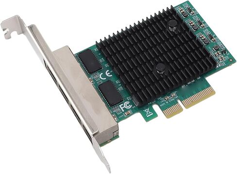بطاقة شبكة جيجابت PCIe ذات 4 منافذ، وحدة تحكم LAN RTL8125B، محول إيثرنت 2.5 جيجا بايت مع منافذ RJ45 2500 1000 100 ميجا بت في الثانية، لخادم محطة عمل الكمبيوتر المكتبي in Kuwait