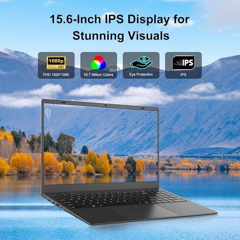 Laptop Computer 15.6 Inch - 8GB RAM 128GB SSD Laptops with Pentium 6500Y Processor Up to 3.4GHz, 1080P FHD IPS, Type C, HDMI, BT 5.0, WiFi 5, Traditional Laptop Computers for Work School Travel in Kuwait