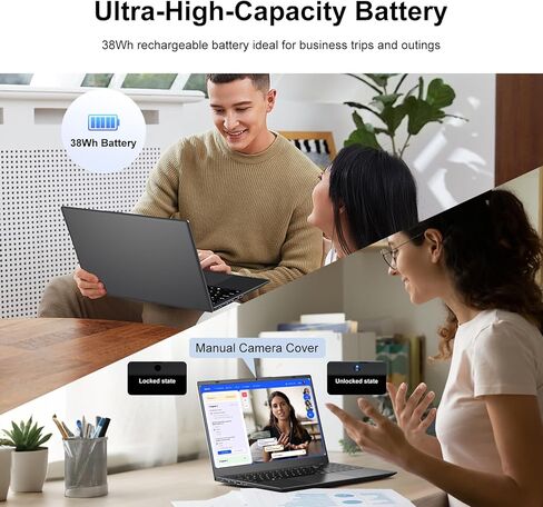 Laptop Computer 15.6 Inch - 8GB RAM 128GB SSD Laptops with Pentium 6500Y Processor Up to 3.4GHz, 1080P FHD IPS, Type C, HDMI, BT 5.0, WiFi 5, Traditional Laptop Computers for Work School Travel in Kuwait