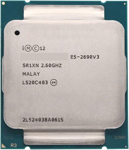 E5 2690 V3 2690V3 E5-2690V3 بروسيسور 2.6 جيجا هرتز 12 c 30 ميجابايت مقبس LGA 2011-3 CPU Cocok X99 بابان أوتاما in Kuwait