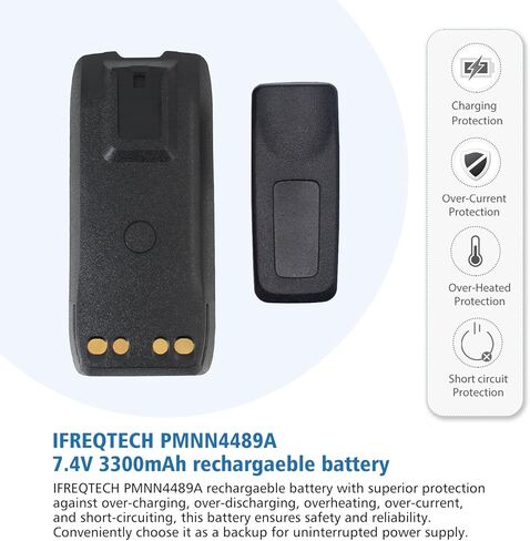 PMNN4889A 7.4V 33000mAh Li-Ion Replacement Battery for Motorola PMNN4888A, PMNN4889A, PMNN4890A Battery,Compatible with Motorola R5 only -(Non-IMPRES) in Kuwait