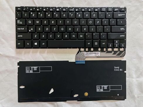 لوحة مفاتيح بديلة جديدة بإضاءة خلفية أمريكية لجهاز ASUS Zenbook 14 UX430 UX430U UX430UA UX430UQ UX430UN UX360U UX360UA UX360AK U4100U Q324U Q324UA كمبيوتر محمول أسود مع إضاءة خلفية in Kuwait