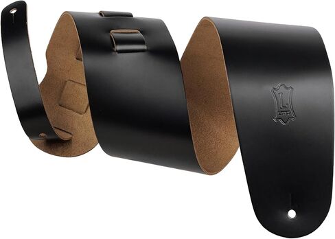 Levy's Leathers M4-BLK Genuine Leather Bass Guitar Strap, Black in Kuwait