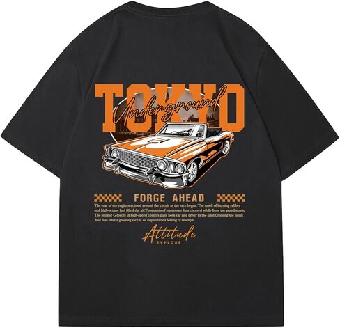 Gorglitter Men Graphic Print Print Short Sleeve Tops Tops Dust Round Neck Tirts T in Saudi Arabia