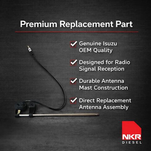 Radio Antenna | Exterior Vehicle Antenna | for Isuzu NPR, NPR-HD, NQR, NRR | 1995–2007 in Kuwait