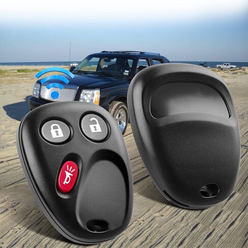 fit for 2003-2007 Chevy Avalanche Equinox Silverado SSR Suburban Tahoe/GMC Sierra/Yukon|Keyless Entry Car Key Vehicles That Use 3 Button FCCID: LHJ011(Pack of 2) in Kuwait