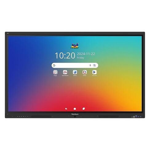 شاشة العرض التفاعلية ViewSonic IFP5541 مقاس 55 بوصة 4K UHD Android EDLA، لمسة 64 نقطة، 100 وات USB-C، مجموعة ميكروفون مدمجة، مكبر صوت 55 وات in Kuwait