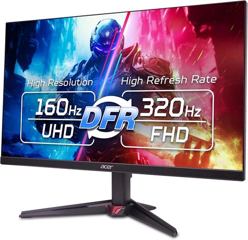 Acer Nitro 27" 4K UHD 3840 x 2160 Gaming IPS Monitor | AMD FreeSync | Up to 144Hz Refresh Rate with DFR to FHD 320Hz| Up to 0.5ms | 1 x Port 1.4 & 2 x HDMI 2.1 Ports | VG270K V4bmiipx (Renewed) in Kuwait