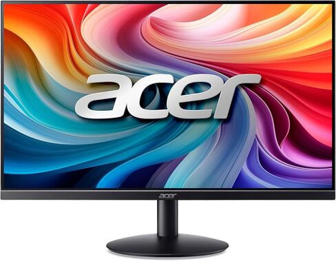 Acer 23.8" Professional Home Office Monitor | Full HD (1920 x 1080) | Ultra-Thin | Zero-Frame | Up to 100Hz Refresh | 4ms (G to G) | Tilt | HDMI & VGA Ports | SB242Y H1bi (Renewed) in Kuwait