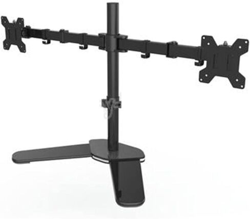 Screen Stand, Desktop Stand Full Motion 360 Degree Dual Monitor Holder 10"-27" LCD Led Monitor Mount Arm Loading 9.9Kgs Each Head in Kuwait