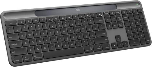 Logitech Signature Slim Solar+ Wireless Bluetooth Keyboard K980 for Mac, Solar and Artificial Light Powered, Up to 10 Years Battery Life, Customizable Keys - Graphite (Renewed) in Kuwait