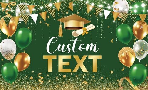 AIBIIN Congrats Grad Backdrop Blue Orange Gold Glitter Balloons Congratulations Graduation Party Decorations Background for Photography Graduation Decorations 2026 Party Supplies 70.8x43.3 Inch in Kuwait