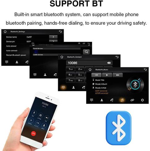 ستيريو سيارة مزدوج الدين مع CarPlay 9 "32G لتويوتا كورولا 2007-2013 أندرويد 11 راديو السيارة نظام تحديد المواقع واي فاي + كاميرا أندرويد مع بلوتوث in Kuwait