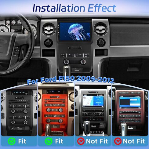 [Qualcomm 8 Core 4+64G] راديو سيارة لسيارة Ford F150 F 150 F-150 2009-2012 - Carplay لاسلكي وAndroid Auto - 9 بوصة 1280 * 720 شاشة لمس Android Car - DSP/GPS/WiFi/SWC + كاميرا احتياطية AHD in Kuwait