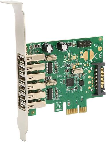 بطاقة توسيع Semme PCIE إلى USB مع 6 منافذ USB 2.0 ومحور داخلي 15PIN لترقية سطح المكتب المتوافق مع الأنظمة in Kuwait