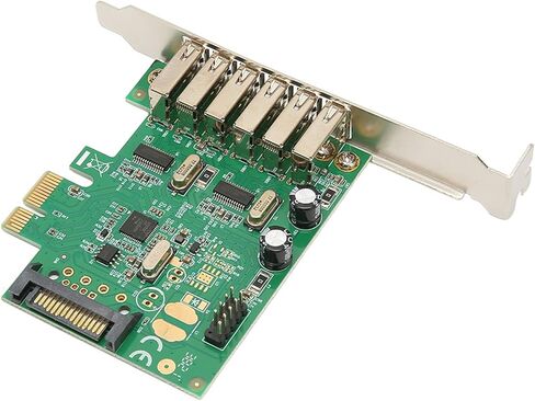 بطاقة توسيع Semme PCIE إلى USB مع 6 منافذ USB 2.0 ومحور داخلي 15PIN لترقية سطح المكتب المتوافق مع الأنظمة in Kuwait