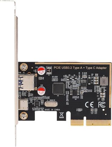 بطاقة توسيع PCIe إلى USB 3.0 مع نقل بيانات عالي السرعة بسرعة 10 جيجابت في الثانية، ومنافذ A وC مزدوجة لسطح المكتب، ودعم التوصيل والتشغيل متعدد أنظمة التشغيل in Kuwait