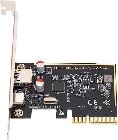 بطاقة توسيع PCIe إلى USB 3.0 مع نقل بيانات عالي السرعة بسرعة 10 جيجابت في الثانية، ومنافذ A وC مزدوجة لسطح المكتب، ودعم التوصيل والتشغيل متعدد أنظمة التشغيل in Kuwait