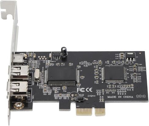 بطاقة Semme PCIE إلى 3 منافذ 1394A Firewire Riser مع محول توسيع 800 ميجابت في الثانية بتصميم شريحة مزدوجة لتوصيل الأجهزة متعدد الاستخدامات in Kuwait