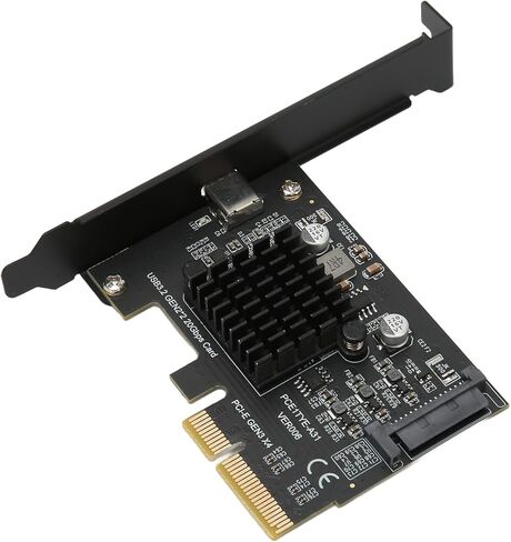 محول توصيل وتشغيل بطاقة توسيع USB 3.2 Gen 2x2 PCIe x4 فائق السرعة 20 جيجابت في الثانية لنقل البيانات بسرعة عالية، متوافق مع 10/11 in Kuwait