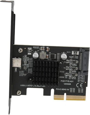 محول توصيل وتشغيل بطاقة توسيع USB 3.2 Gen 2x2 PCIe x4 فائق السرعة 20 جيجابت في الثانية لنقل البيانات بسرعة عالية، متوافق مع 10/11 in Kuwait