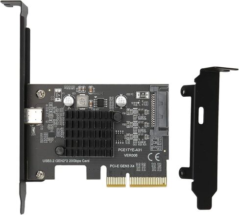 محول توصيل وتشغيل بطاقة توسيع USB 3.2 Gen 2x2 PCIe x4 فائق السرعة 20 جيجابت في الثانية لنقل البيانات بسرعة عالية، متوافق مع 10/11 in Kuwait