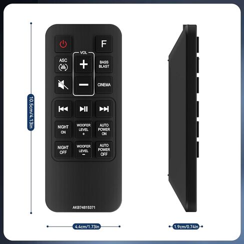 Replacement LG Soundbar Remote Control for LG Wireless Sound Bar Speaker System SK3D SK4D SJ3 SJ4 SL3D SPH4B-W SPJ4B-W in Kuwait