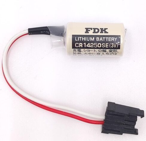 (20Pcs) CR14250SE 1/2AA 3V 1000mAh PLC Battery for FDK 1747-BA Backup Power Supply with Black Plug in Kuwait
