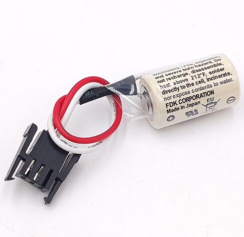 (20Pcs) CR14250SE 1/2AA 3V 1000mAh PLC Battery for FDK 1747-BA Backup Power Supply with Black Plug in Kuwait