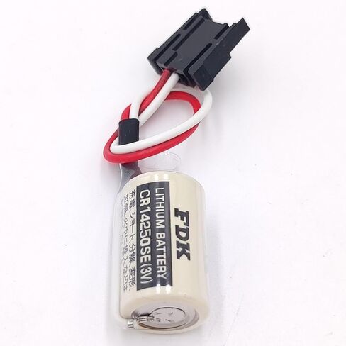 (20Pcs) CR14250SE 1/2AA 3V 1000mAh PLC Battery for FDK 1747-BA Backup Power Supply with Black Plug in Kuwait