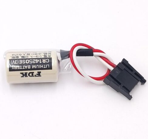 (20Pcs) CR14250SE 1/2AA 3V 1000mAh PLC Battery for FDK 1747-BA Backup Power Supply with Black Plug in Kuwait